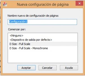 conjunto de planos en AutoCAD