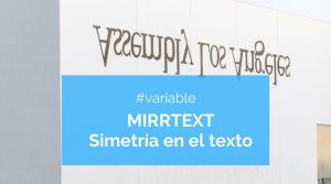 MIRRTEXT Simetria en el texto de AutoCAD