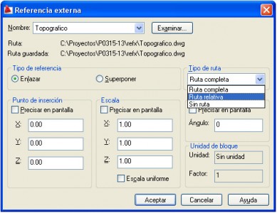 Ruta Relativa Referencia Externa