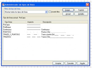 Configurar Auto CAD. Tipo de linea