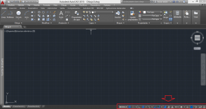 AutoCAD 2015 Barra de estado