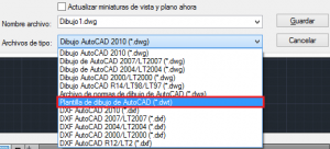 Crear plantilla en AutoCAD