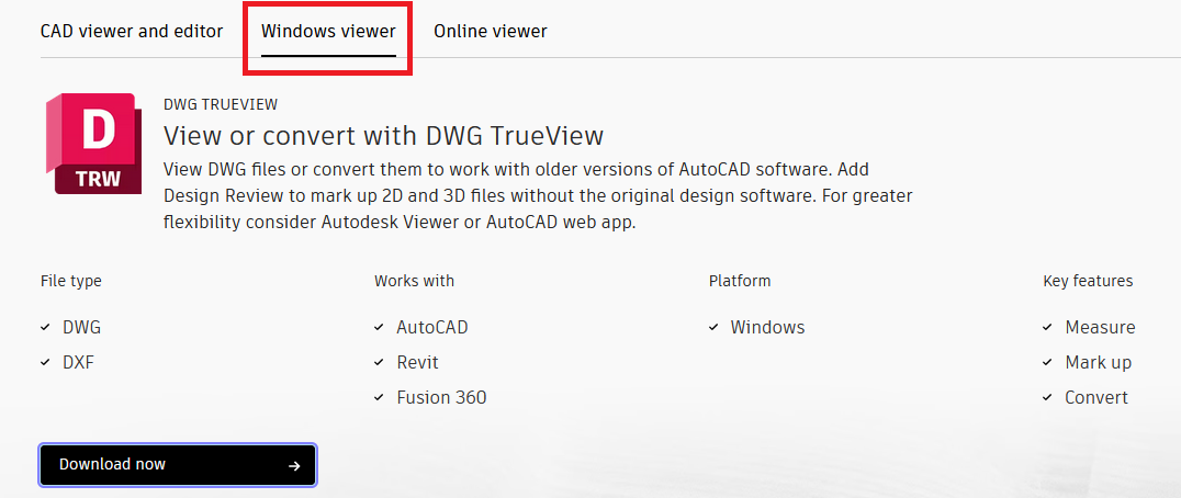 AutoCAD Viewer visor gratuito dwg