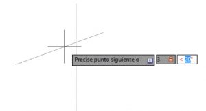 Dibujar una linea en autocad conociendo el angulo