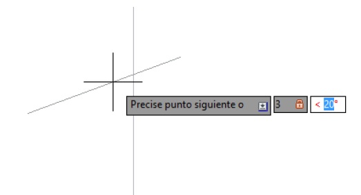 Dibujar una linea en autocad conociendo el angulo