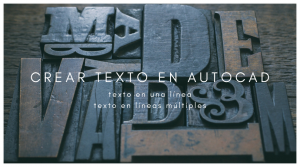 Texto en una linea en varias lineas autocad