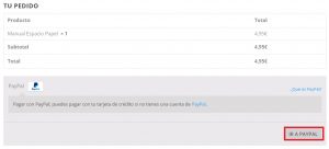 pagar con tarjeta en PAYPAL