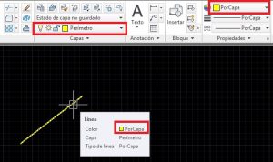 AutoCAD cambiar color de objeto
