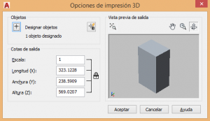 Imprimir 3D en AutoCAD