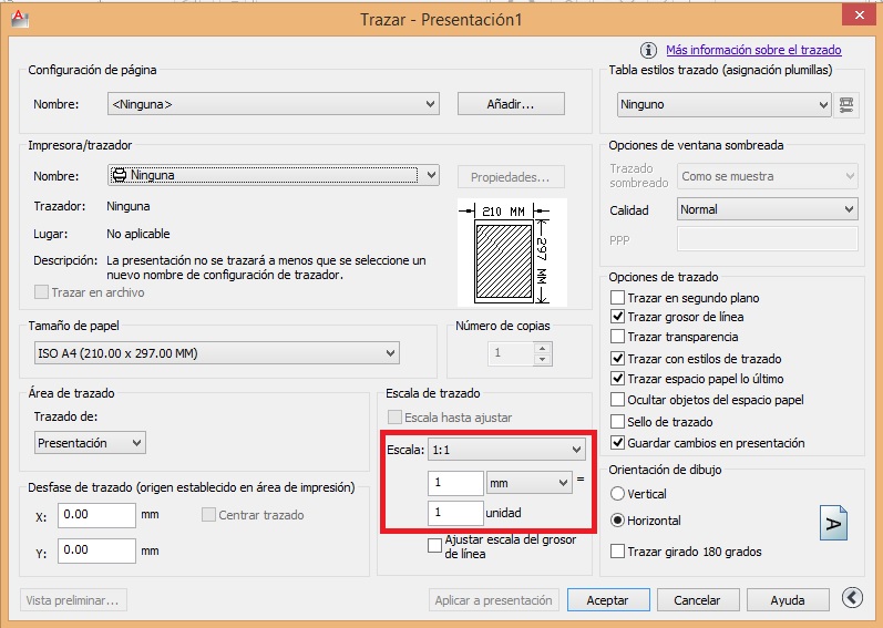 Imprimir espacio papel AutoCAD