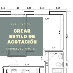 Estilo de cota automatico en autocad