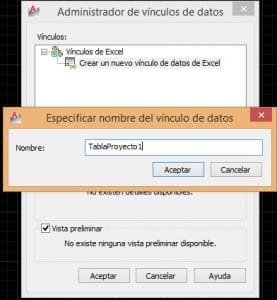 Vincular Excel y AutoCAD