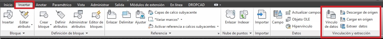 Vincular Excel y AutoCAD