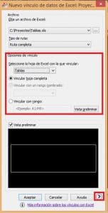 Referencias relativas en autocad Excel