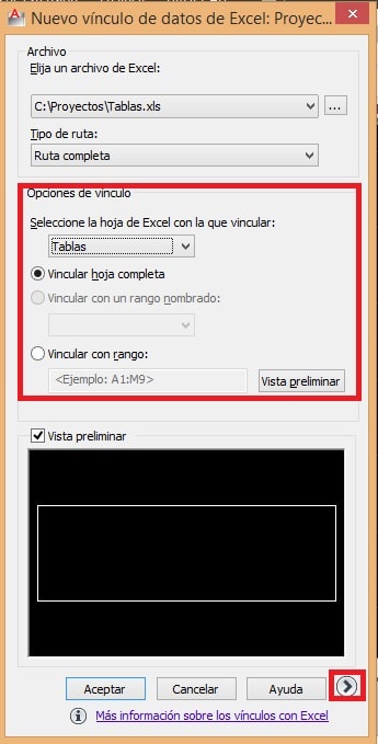 Referencias relativas en autocad Excel