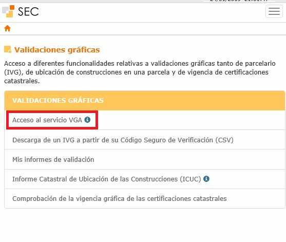 Validacion de GML en Catastro SEC