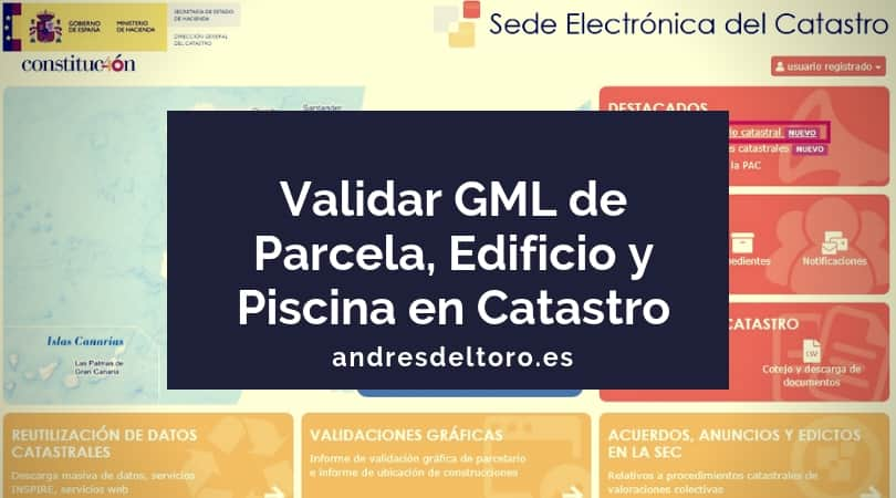 Validar gml parcela edificio piscina catastro sec