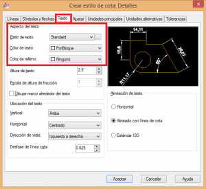 Menu crear estilo de cota en autocad