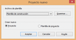 Como crear un nuevo proyecto en Revit