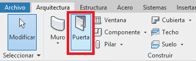 Como insertar puertas muro y tabiques en Revit DR