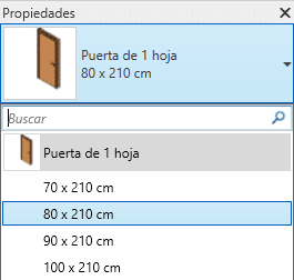 Como insertar puertas muro y tabiques en Revit Seleccionar tipo