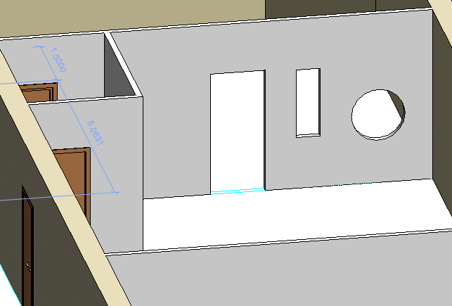 Insertar huecos de puertas y ventanas en tabiques y muros de Revit