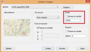 Insertar imagen ecw tif en coordenadas en autocad