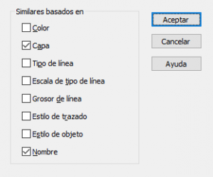 seleccionar similares en autocad