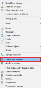 seleccionar similares en autocad