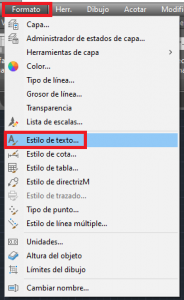 Crear texto en AutoCAD