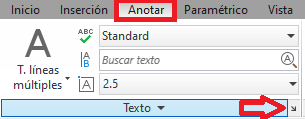 AutoCAD ZWCAD estilos de texto paleta de herramietnas