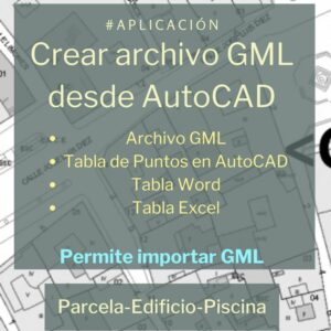 Crear archivo GML desde AutoCAD valido para catastro importar GML