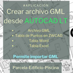 Crear archivo GML desde AutoCAD LT valido para catastro